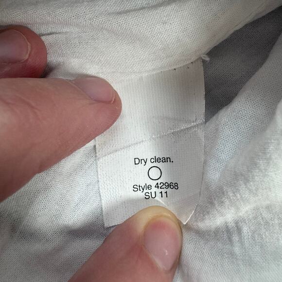 J. Crew Siesta Linen Striped Sheath Dress Women's 4 Embroidered Preppy Old Money - Picture 8 of 11